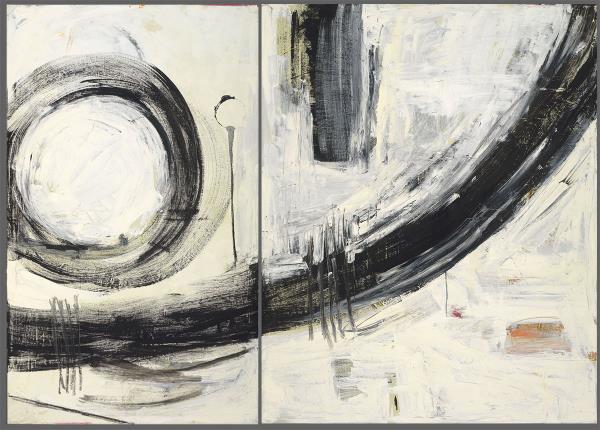 White Abstract (Diptych)